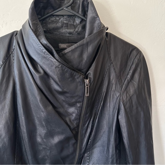 Vince Leather Scuba Moto Jacket - Picture 4 of 15